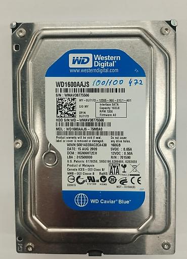 2 5 sata hdd: Daxili Sərt disk (HDD) Western Digital (WD), < 120 GB, 7200 RPM, 3.5", İşlənmiş — 1