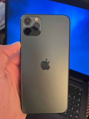 iphone az: IPhone 11 Pro Max, 256 GB, Qara, Zəmanət, Face ID