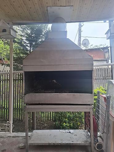 peçka soba: Sənaye tipli paslanmayan poladdan manqal/şiş kabab sobası və — 4