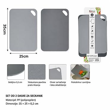 KMT Velika plastična daska za sečenje 2406823 Opis: - Set od 2 velike