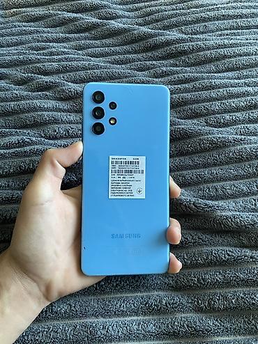 Samsung Galaxy A32, Б/у, 64 ГБ, цвет - Голубой, 2 SIM