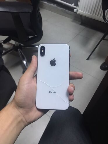 iphone x qiymeti 2 ci el: IPhone X, 64 ГБ, Белый, Беспроводная зарядка