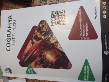 Coğrafiya test kitabı. Sadəcə 2 bölmə işlənib, variantlar