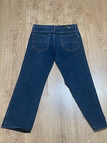 buraxılış paltarları b: OMANS JEANS kişi cins şalvarı - Rəng: tünd mavi (indigo) - Kəsim: düz — 1