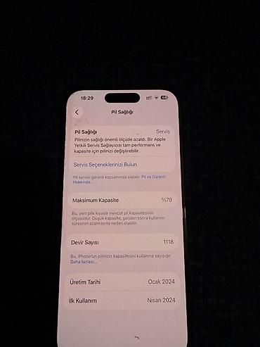 ipone x islenmis: IPhone 15 Pro, 128 GB, Natural Titanium, Face ID — 3