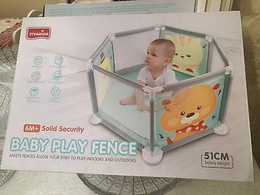 Манежи: VIVAKIDS Baby Play Fence – uşaq oyun məkanı - Yaş: 6 ay+ - Hündürlük — 1