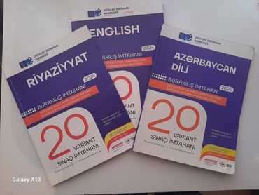 Riyaziyyat: 11ci sinif buraxılış 20 sinaq Azərbaycan dili Riyaziyyat Ingilis