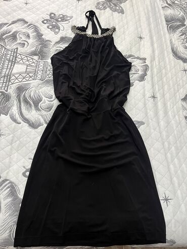 черное платье размер 38: Вечернее платье, Без рукавов, Камни, S (EU 36), M (EU 38), L (EU 40)