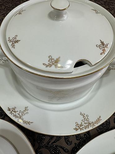 Наборы посуды: Винтаж! Классика! Столовый сервиз из белоснежного фарфора с позолотой — 8