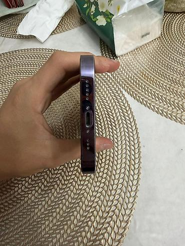 Apple iPhone: IPhone 14 Pro, Б/у, 128 ГБ, Deep Purple, Защитное стекло, Чехол, Коробка — 5