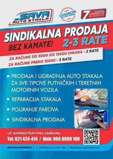 Auto stakla Novi Sad Prodaja, ugradnja i popravka stakala za sve