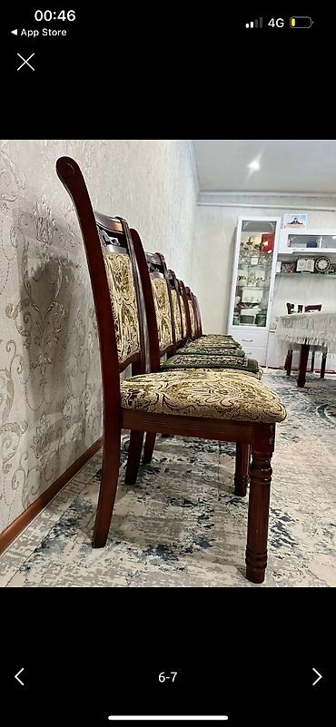 куханые столы: Стол и стул для зала, Б/у, Платная доставка, Самовывоз, цвет - Коричневый — 5