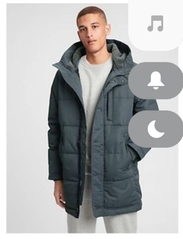 продам мужскую зимнюю куртку: Куртка L (EU 40), цвет - Серый