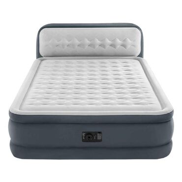 прожектор для дома: Надувная кровать Headboard Airbed 152х236х46см со спинкой, встроенный