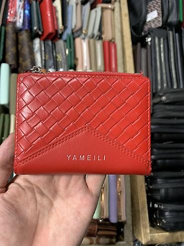 Кошелёк YAMEILI, красный - Материал: гладкая искусственная кожа с