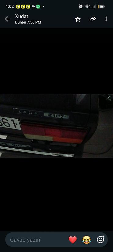 LADA 2107 arxa hissə – orijinal emblem və işıq bloku ilə. - Model