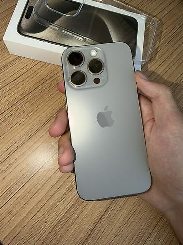 IPhone 15 Pro, 256 GB, Natural Titanium, Face ID lalafo.az -da IPhone 15 Pro, 256 GB, Natural Titanium, Face ID
