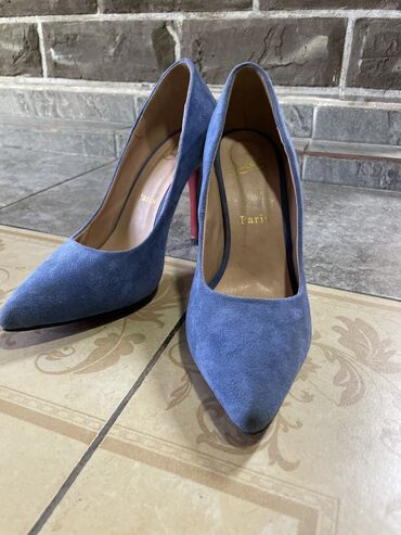 обувь 19 размер: Туфли 37, цвет - Синий