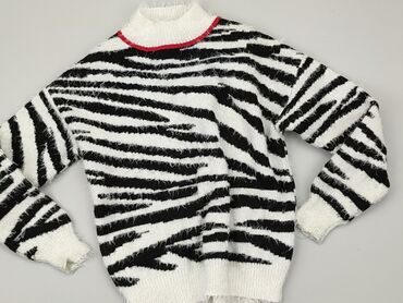 sweterek dziewczęcy na drutach: Sweterek, 10 lat, 134-140 cm, stan - Dobry