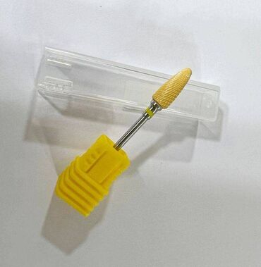 муз аппарат: Фреза для маникюра и педикюра керамическая "Кукуруза", с желтой