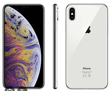 4 айфон: IPhone Xs Max, Колдонулган, 64 ГБ, Ак, Коргоочу айнек, Каптама, Кабель, 87 %