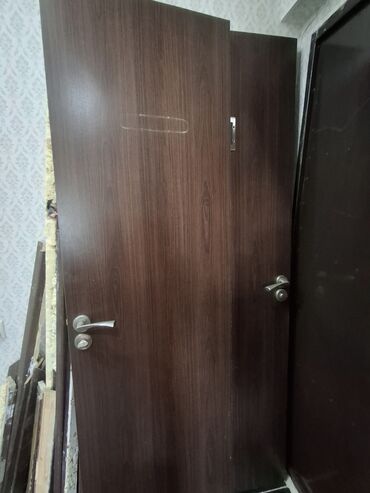 пластиковые двери межкомнатные: Межкомнатная глухая дверь, Панельный, цвет - Коричневый