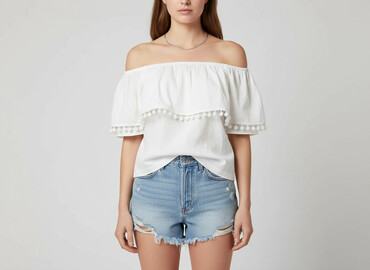 bluzka na jedno ramie zara: H&M Divided, Women's blouse, size S