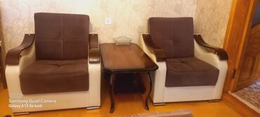диван и 2 кресла мягкая мебель: Б/у, Диван, 2 кресла, С подъемным механизмом, Раскладной