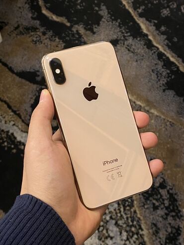 Apple iPhone: IPhone Xs, Б/у, 256 ГБ, Золотой, Чехол, 79 %