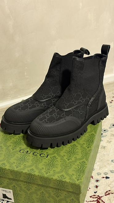 гучи обувь: Мужские ботинки, 41, Gucci, Новый, цвет - Черный, Самовывоз — 4