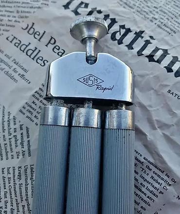 Ostali antikviteti: Stari Mesingani stativ SUIS RAPID West Germany. Une antiquité. Vintage — 7