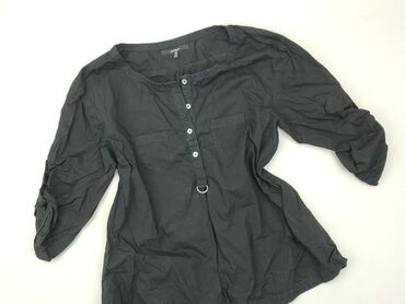 czarne bluzki z długim rękawem eleganckie: Blouse, S (EU 36), condition - Very good