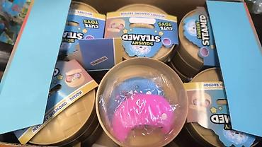 Игрушки: Набор сюрпризов Squishy в «паровой» корзинке - Тематика: One Set — 3