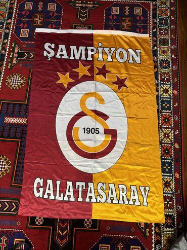 galatasaray forması: Şampiyon Galatasaray bayrağı (80sm x 1.4 metr)