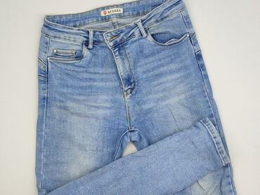 jeansy plus size wysoki stan: M.Sara, Jeansy damskie, rozmiar M