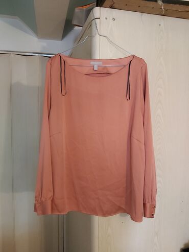 Košulje, bluze i tunike: H&M, XL (EU 42), Jednobojni, bоја - Boja breskve