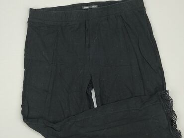 legginsy damskie czarne bawełniane: Material trousers, SinSay, M (EU 38), condition - Good