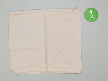 material: Beżowa poszewka na poduszkę dekoracyjną z zamkiem - Klasyczna, gładka — 3