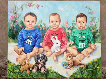 Другие услуги: Портрет маслом на заказ, картина по фото, портрет живопись, авторская — 3