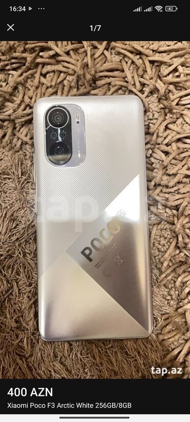 продаю айфон 6: Poco F3, 256 ГБ, цвет - Белый, Отпечаток пальца, Face ID