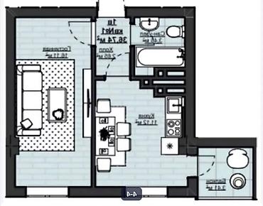 кв кок жар: Продается 1 комнатная квартира 📍Адрес: Асанбай 🏗️Застройщик: Elite — 2