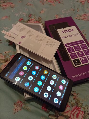 телефоны xiaomi redmi 10c: Inoi A52 Lite 32GB, Колдонулган, 2 GB, түсү - Кара, 1 SIM, 2 SIM