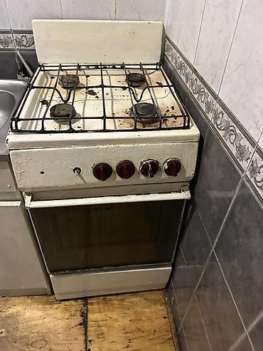 hoffmann soba: Qaz sobası və plitə - 4 gözlü qaz plitəsi: dəmir barmaqlıq, mexaniki — 1