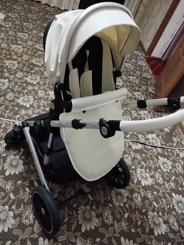 Коляски: Коляска, цвет - Черный, Б/у — 2