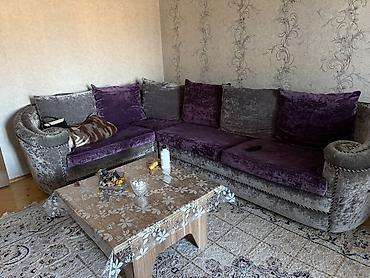 Divanlar: Künc divan, İşlənmiş, Açılan, Bazasız, Vеlur parça, Çatdırılma yoxdur — 2