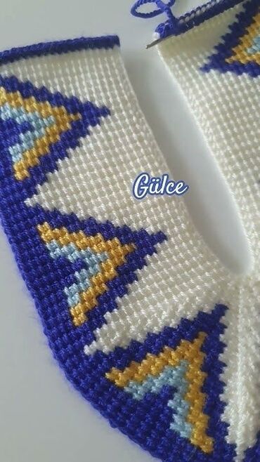 Dəstlər: Məhsul: Əl işi toxunma dəsti və naxışlı corab/başmaqlar Təsvir: - — 14