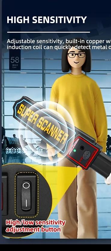 metal axdaran: Məhsul: Əl Tipli Metal Aşkarlayıcı “Super Scanner” Xüsusiyyətlər: - — 3