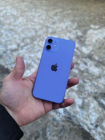 алмашам машинага: IPhone 12 mini, Колдонулган, 128 ГБ, Sierra Blue, Заряддоочу түзүлүш, Каптама, Кабель, 82 %