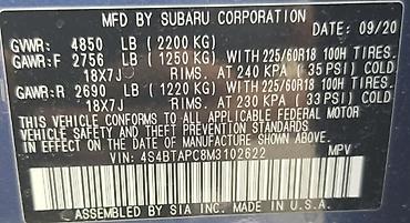 Subaru: Subaru Outback: 2020 г., 2.5 л, Вариатор, Бензин, Универсал — 6