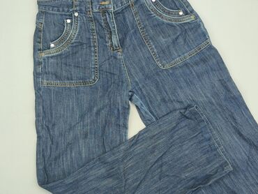 spodnie jeans w kwiaty: M (EU 38), condition - Good